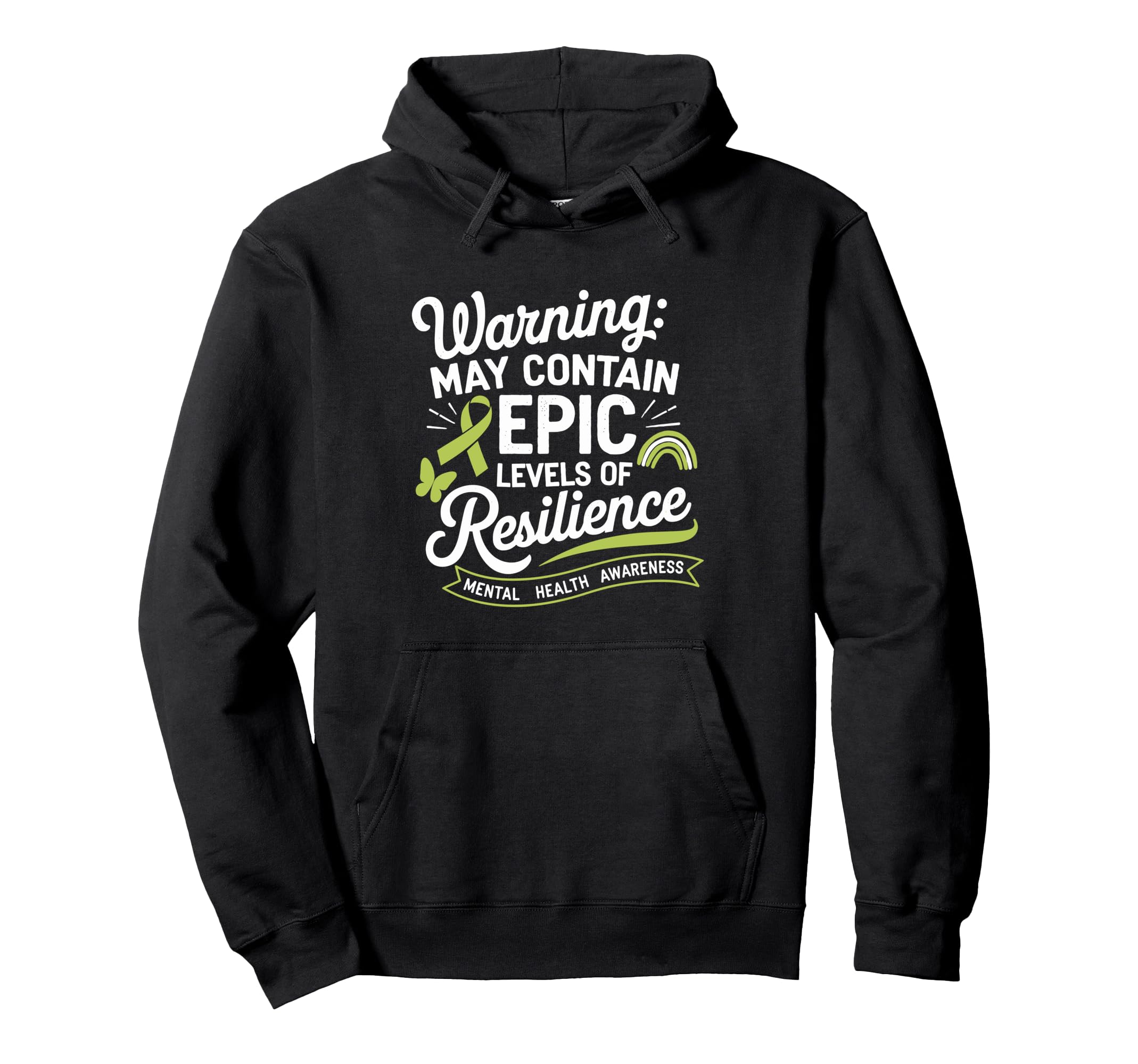 Funny Mental Health Awareness Hoodie - Novelty Apparel for Adults - T-Shirt, Sweatshirt, Hoodie