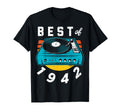 Best 1942 Vinyl Record 80 Birthday T-Shirt - Fun Novelty Design Unisex - T-Shirt, Sweatshirt, Hoodie