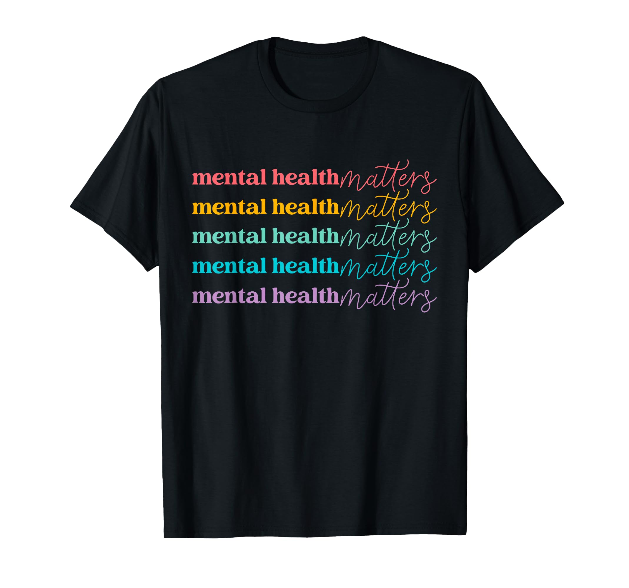 Mental Health Matters Be Kind Self Care T-Shirt - Minimalist Print Unisex - T-Shirt, Sweatshirt, Hoodie