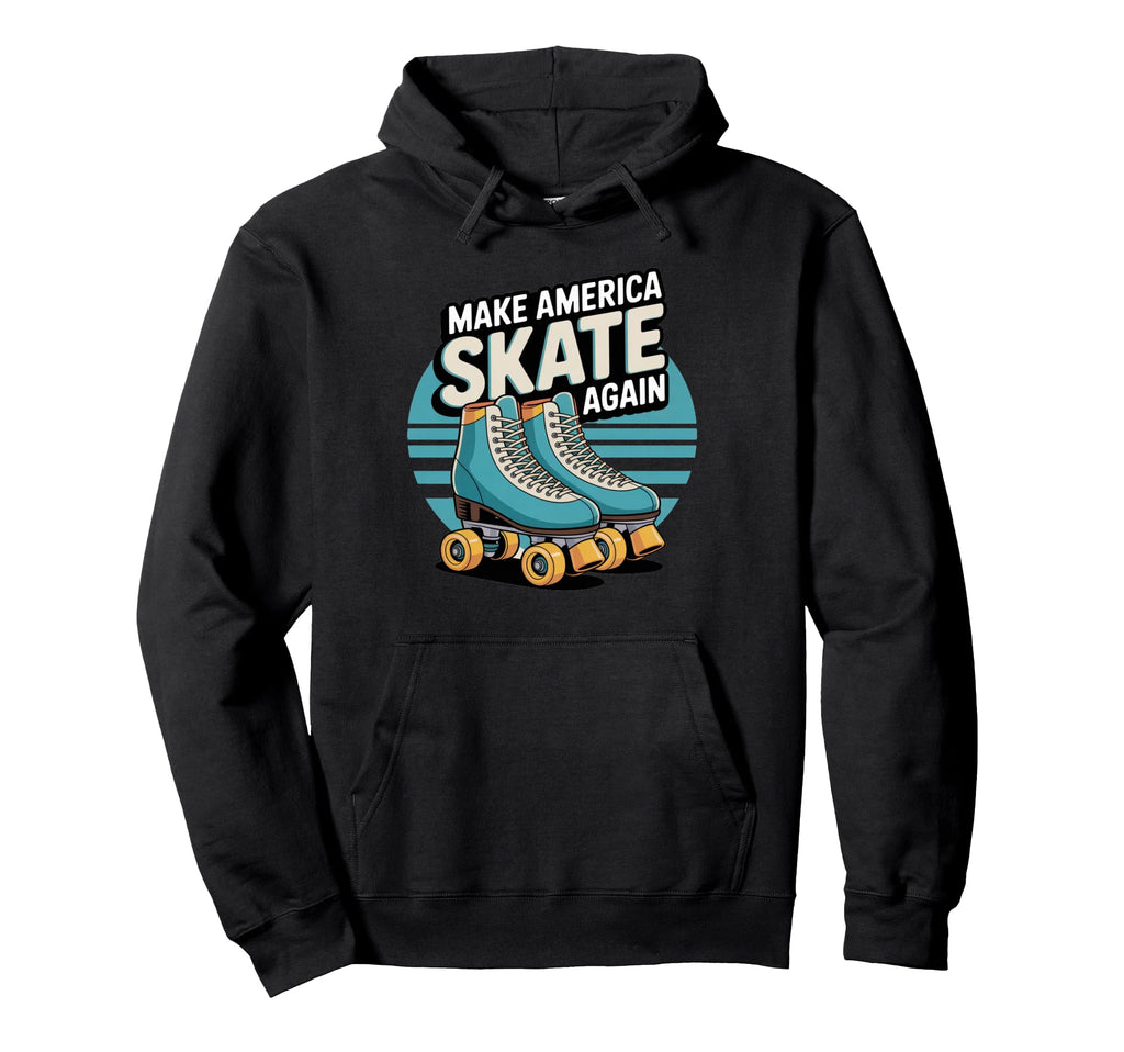 Funny Make America Skate Again Skating Hoodie - Aesthetic Graphic Unisex - T-Shirt, Sweatshirt, Hoodie