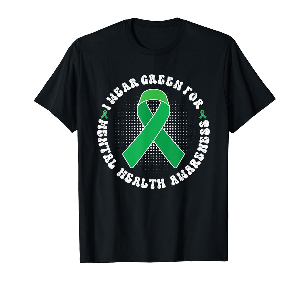 I Wear Green Mental Health Awareness T-Shirt - Unique Graphic Unisex - T-Shirt, Sweatshirt, Hoodie