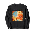 70S Wallpaper Flowers Floral Pattern Sweatshirt - Unique Graphic Men Women - T-Shirt, Sweatshirt, Hoodie