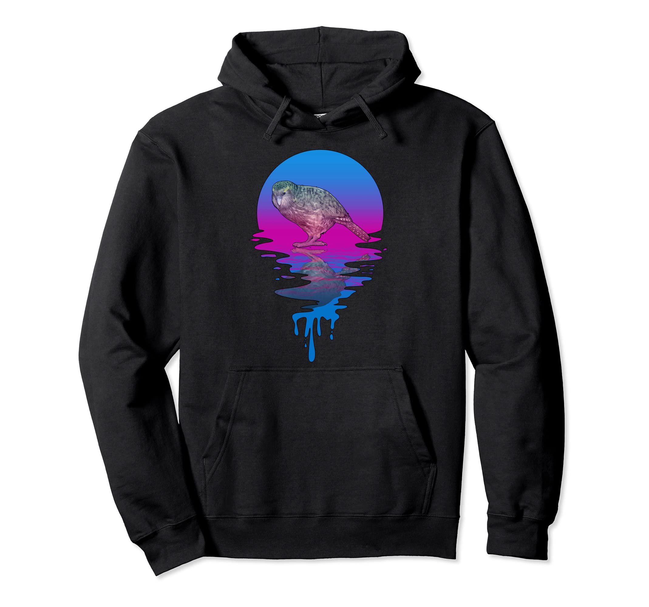 Sunset Kakapo Hoodie - Fun Novelty Design Unisex - T-Shirt, Sweatshirt, Hoodie