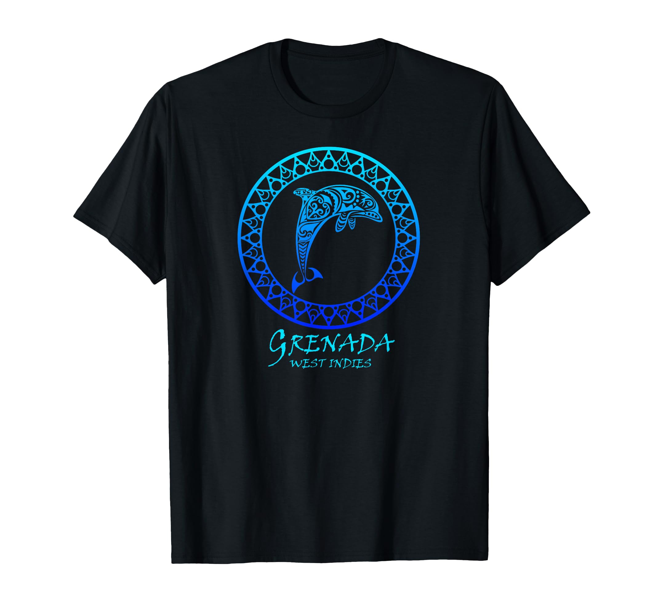 Grenada West Indies Tribal Dolphin Vacation T-Shirt - Trendy Graphic Unisex - T-Shirt, Sweatshirt, Hoodie