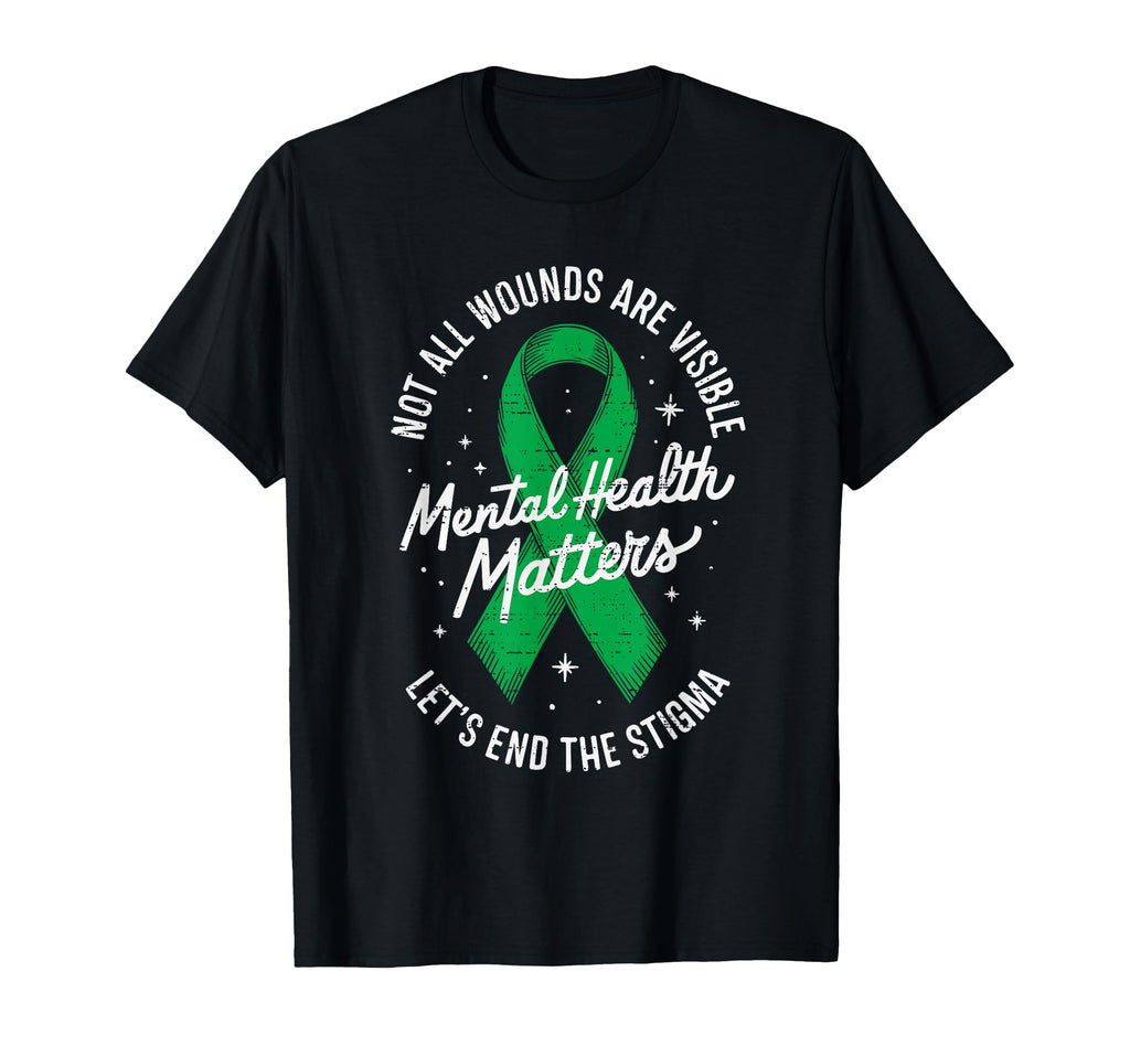 Not All Wounds Are Visible Mental T-Shirt - Aesthetic Graphic Men Women - T-Shirt, Sweatshirt, Hoodie