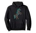 Floral Horse Cowgirl Western Animals Hoodie - Aesthetic Graphic for Adults - T-Shirt, Sweatshirt, Hoodie