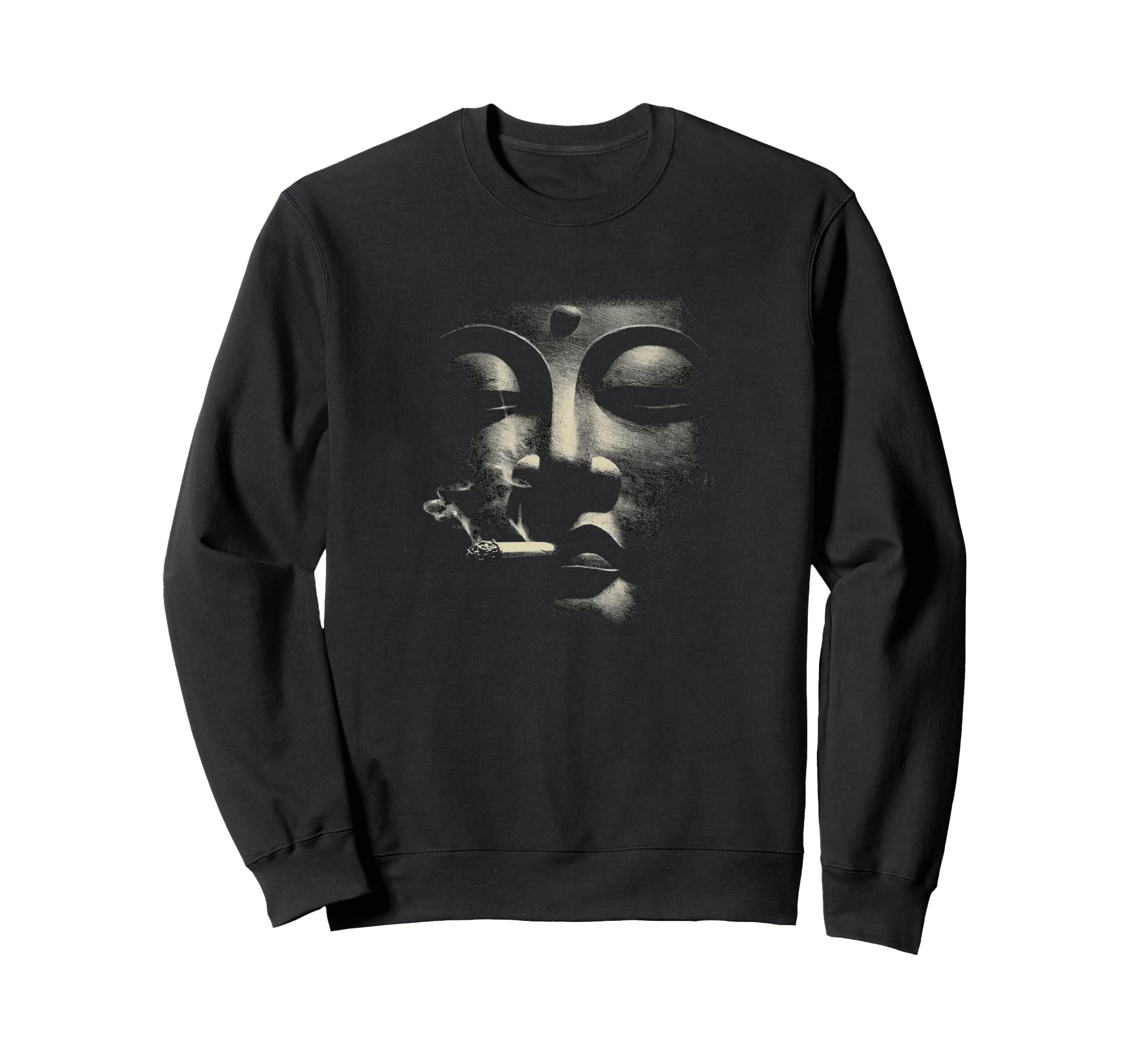 Serene Buddha Face Meditation Yoga Sweatshirt - Streetwear Style Men Women - T-Shirt, Sweatshirt, Hoodie