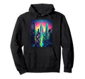 80S Inspired City Outrun Sunset Hoodie - Aesthetic Graphic Men Women - T-Shirt, Sweatshirt, Hoodie