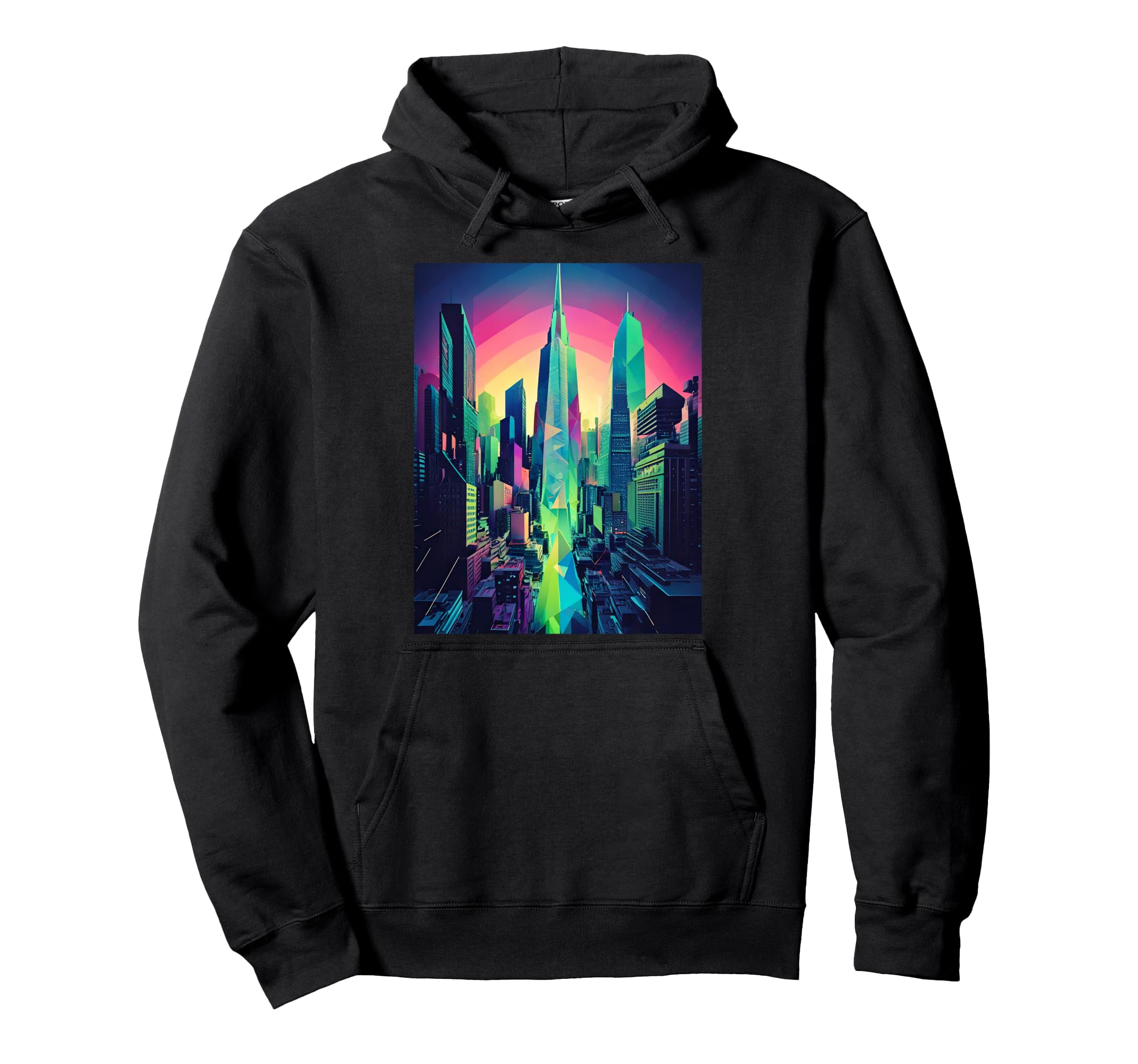 80S Inspired City Outrun Sunset Hoodie - Aesthetic Graphic Men Women - T-Shirt, Sweatshirt, Hoodie