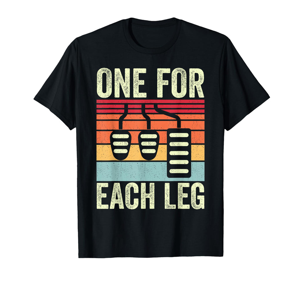 One Each Leg Racing Three Pedals T-Shirt - Minimalist Print for Adults - T-Shirt, Sweatshirt, Hoodie