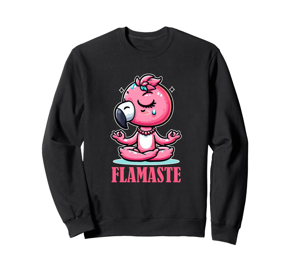 Flamaste Funny Flamingo Yoga Sweatshirt - Streetwear Style for Adults - T-Shirt, Sweatshirt, Hoodie