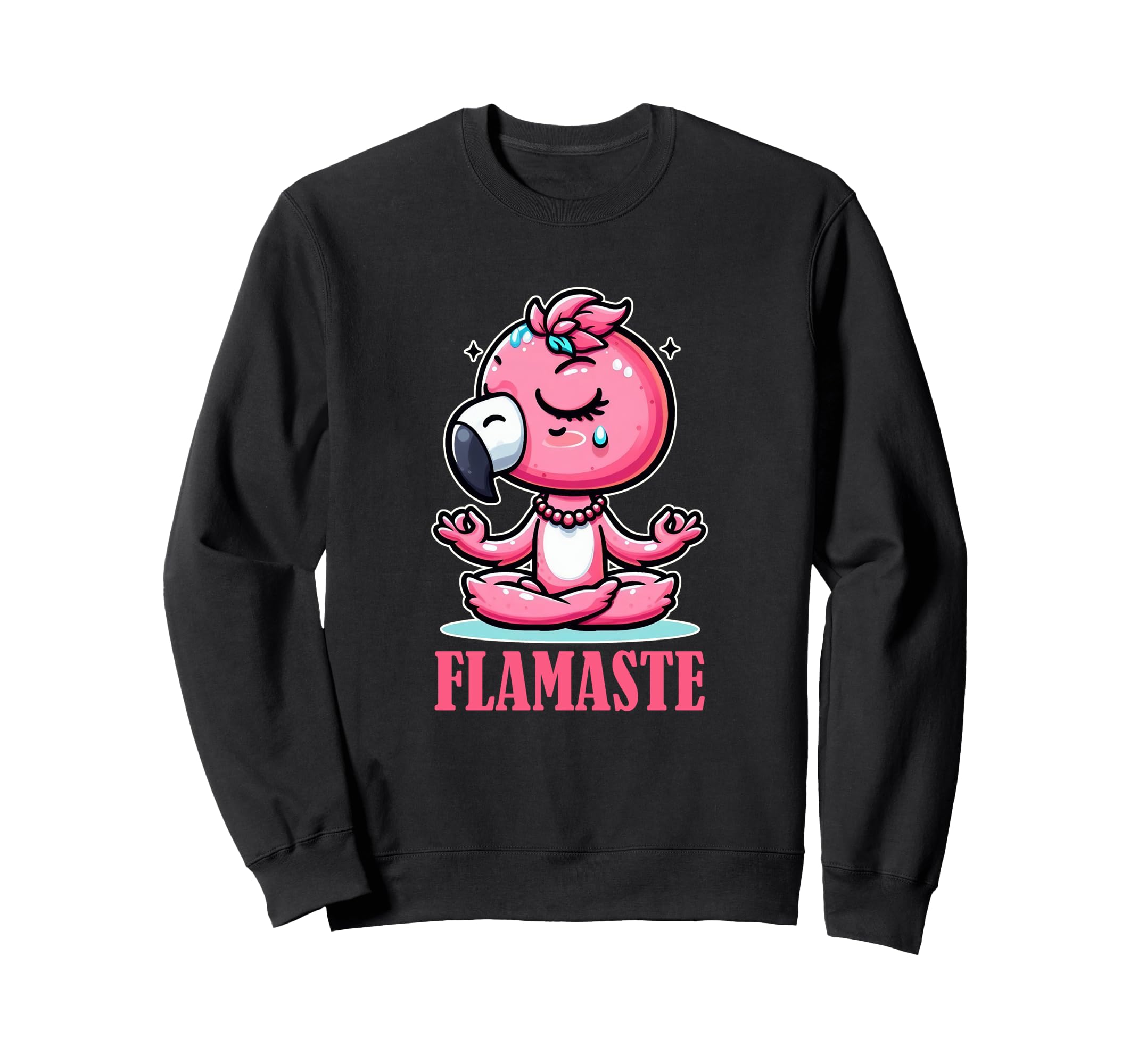 Flamaste Funny Flamingo Yoga Sweatshirt - Streetwear Style for Adults - T-Shirt, Sweatshirt, Hoodie