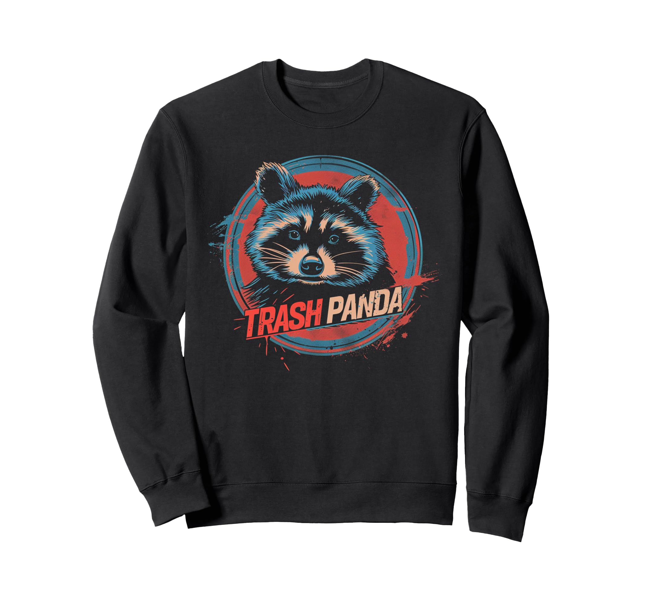 Raccoon Trash Panda 70S 80S Funny Sweatshirt - Aesthetic Graphic for Adults - T-Shirt, Sweatshirt, Hoodie