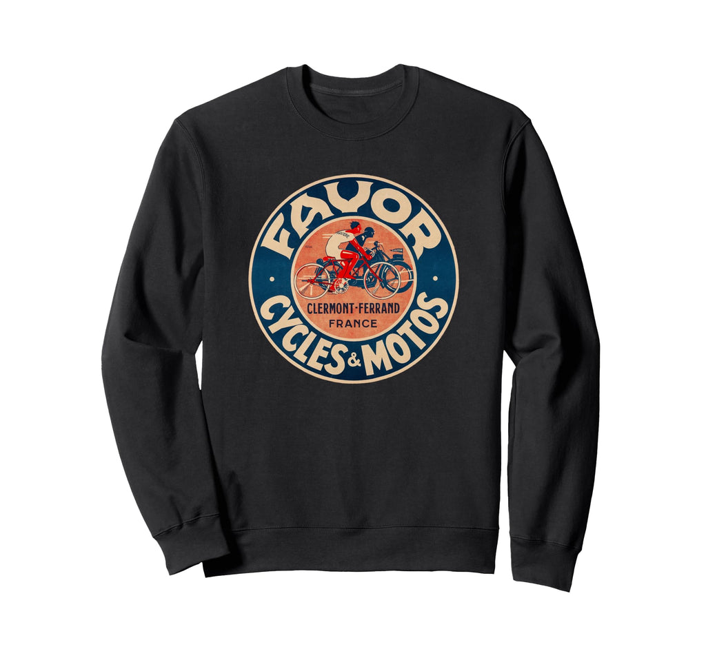 Favor Cycles And Motos French Sweatshirt - Streetwear Style Men Women - T-Shirt, Sweatshirt, Hoodie
