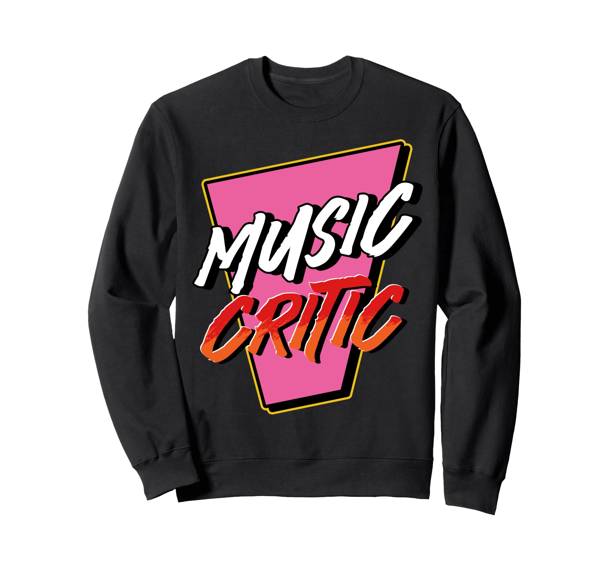 Music Critic Bold Colorful Sweatshirt - Aesthetic Graphic Men Women - T-Shirt, Sweatshirt, Hoodie