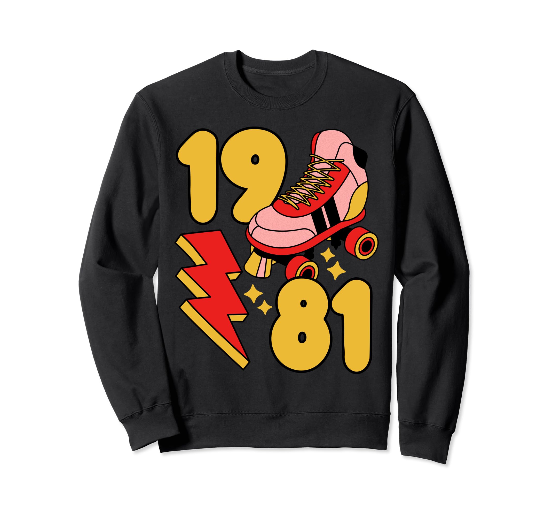 1981 Roller Skate 80S Nostalgia Sweatshirt - Trendy Graphic Unisex - T-Shirt, Sweatshirt, Hoodie