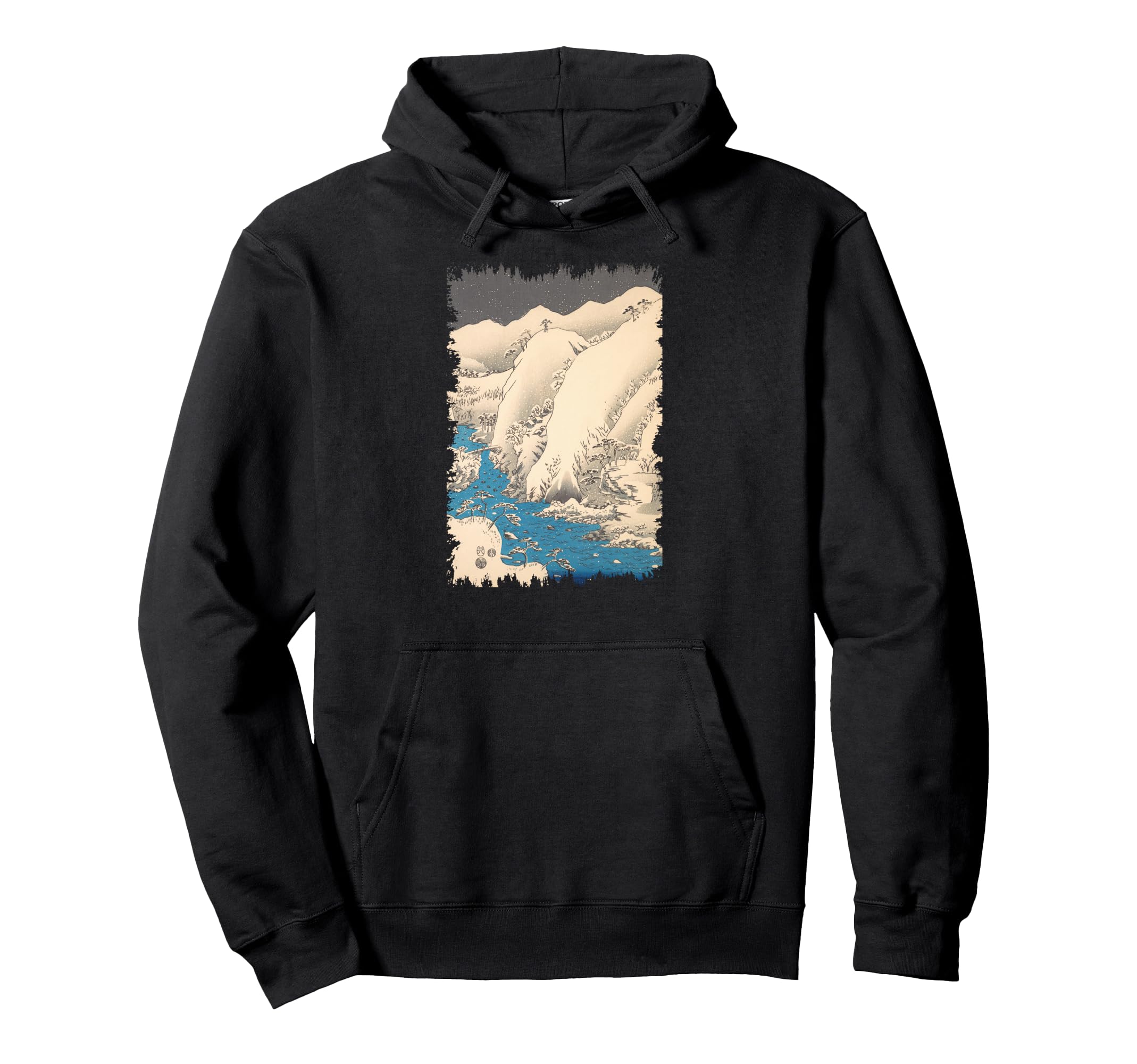 Famous Art Snow Landscape Hoodie - Trendy Graphic Men Women - T-Shirt, Sweatshirt, Hoodie