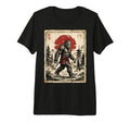 Bigfoot Samurai Warrior Japanese Art T-Shirt - Minimalist Print Men Women - T-Shirt, Sweatshirt, Hoodie