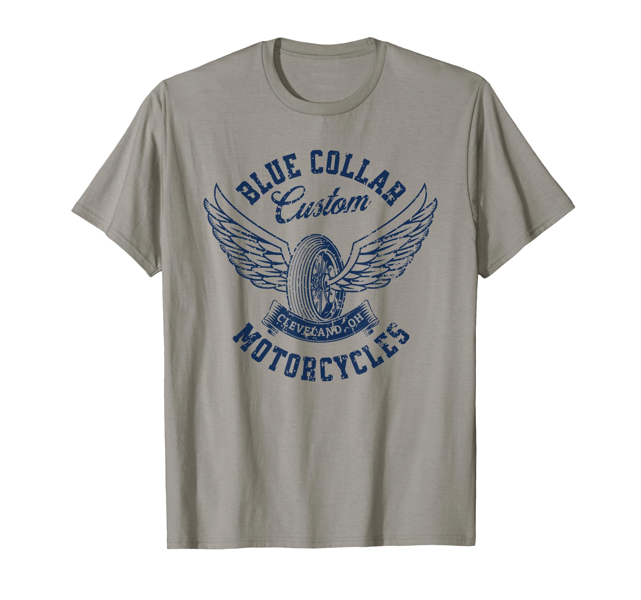 Blue Collar Custom Motorcycles T-Shirt - Aesthetic Graphic Unisex - T-Shirt, Sweatshirt, Hoodie