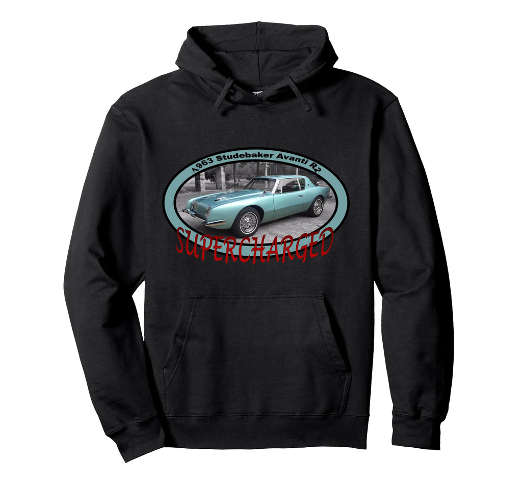 1963 Avanti R2 Studebaker Hoodie - Novelty Apparel Unisex - T-Shirt, Sweatshirt, Hoodie