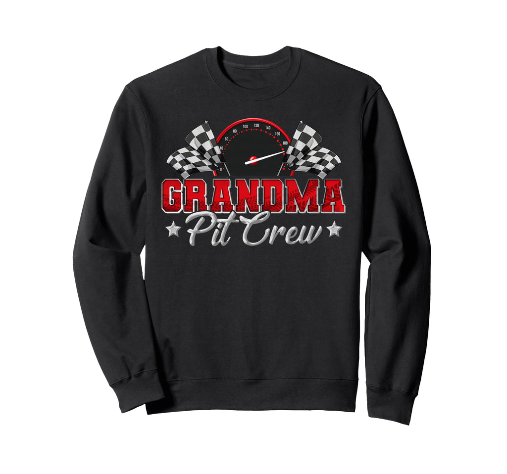Pit Crew Race Car Racing Grandma Sweatshirt - Minimalist Print Unisex - T-Shirt, Sweatshirt, Hoodie