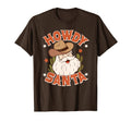 Howdy Santa Rodeo Western Cowboy Cowgirl T-Shirt - Custom Art Print Unisex - T-Shirt, Sweatshirt, Hoodie