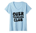 Womens Overthinkers Club V Neck T-Shirt - Graphic Print Men Women - T-Shirt, Sweatshirt, Hoodie