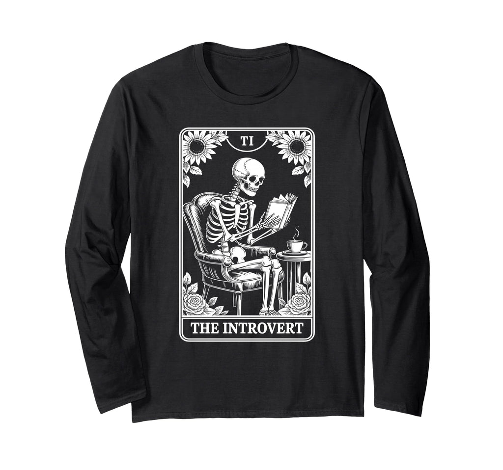 Introvert Tarot Indoorsy Antisocial T-Shirt - Unique Graphic Men Women - T-Shirt, Sweatshirt, Hoodie