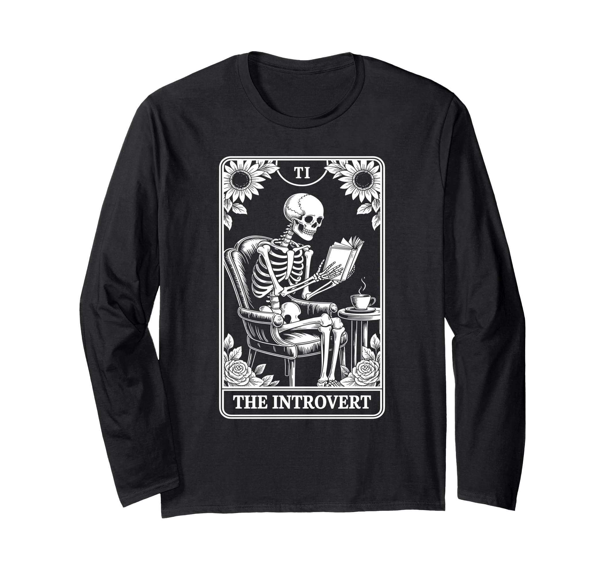 Introvert Tarot Indoorsy Antisocial T-Shirt - Unique Graphic Men Women - T-Shirt, Sweatshirt, Hoodie