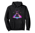Synthwave Alien Buddha Cyberpunk 80S Hoodie - Unique Graphic for Adults - T-Shirt, Sweatshirt, Hoodie