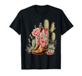 Cowgirl Boots Floral Cactus Western Flower T-Shirt - Unique Graphic Unisex - T-Shirt, Sweatshirt, Hoodie