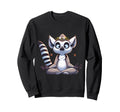 Meditation Lemur Yoga Pose Sweatshirt - Minimalist Print Men Women - T-Shirt, Sweatshirt, Hoodie