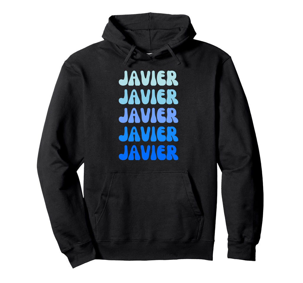 Javier Name Stack Hoodie - Unique Graphic Men Women - T-Shirt, Sweatshirt, Hoodie