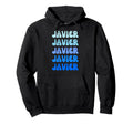 Javier Name Stack Hoodie - Unique Graphic Men Women - T-Shirt, Sweatshirt, Hoodie