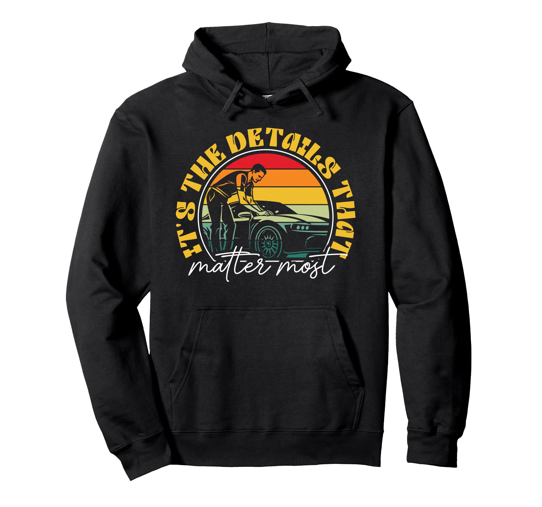 Professional Car Detailer Automobile Hoodie - Graphic Print Unisex - T-Shirt, Sweatshirt, Hoodie