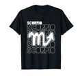 Scorpio Zodiac Typography Astrology T-Shirt - Casual Everyday Wear Unisex - T-Shirt, Sweatshirt, Hoodie