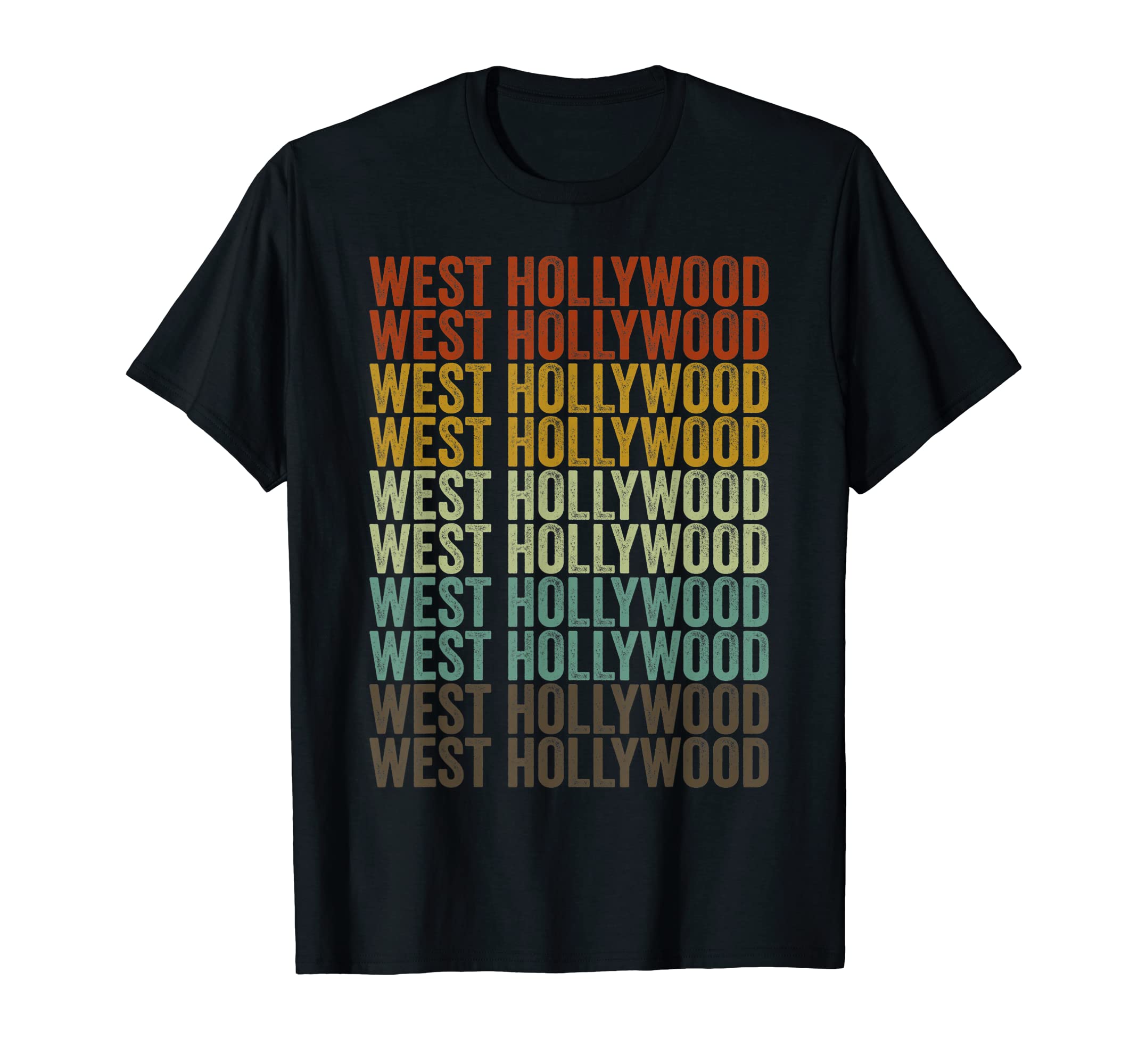 West Hollywood City T-Shirt - Aesthetic Graphic Unisex - T-Shirt, Sweatshirt, Hoodie