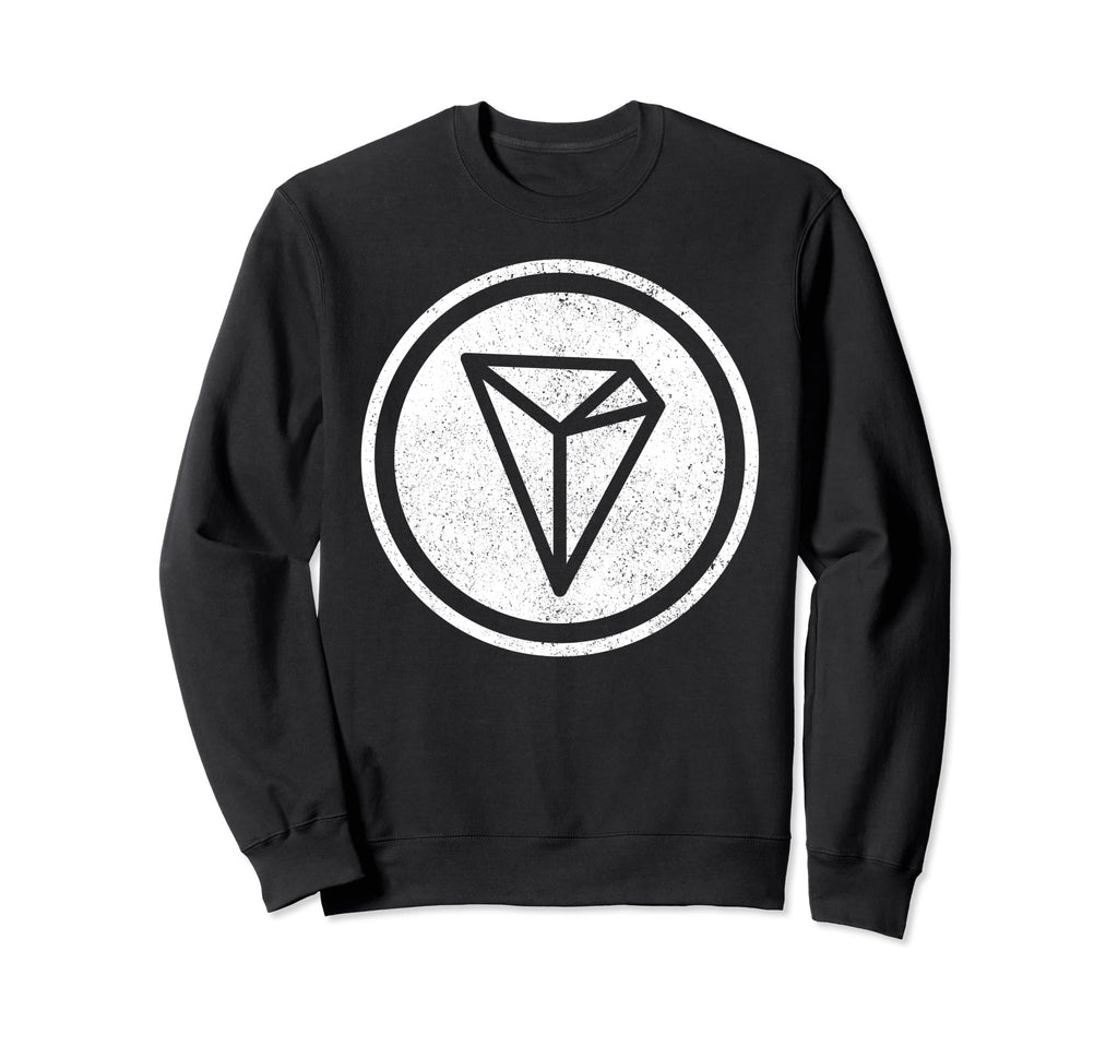 Tron Logo Distressed Trx Crypto Sweatshirt - Custom Art Print Unisex - T-Shirt, Sweatshirt, Hoodie