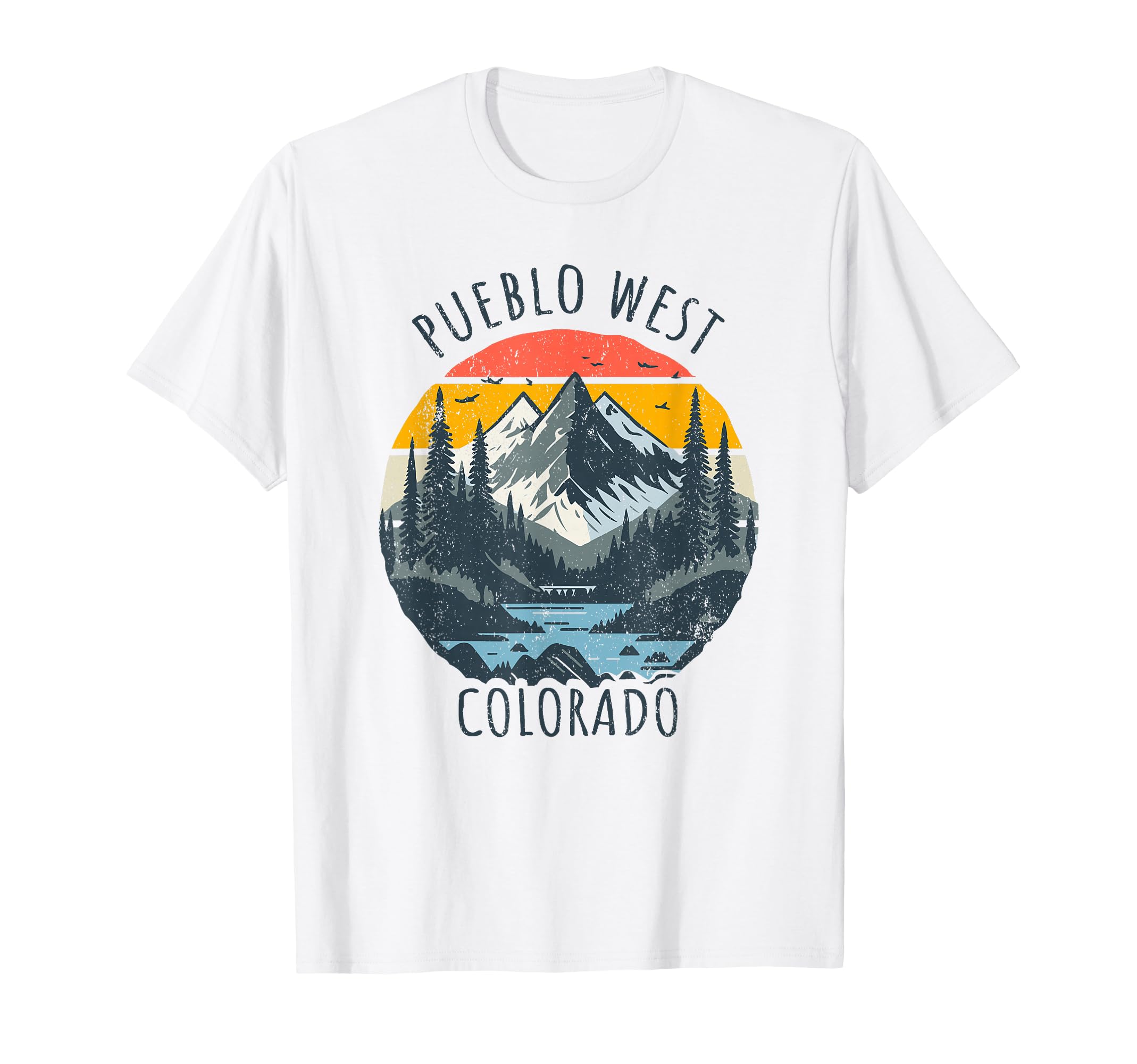 Pueblo West Colorado Usa Mountain T-Shirt - Casual Everyday Wear for Adults - T-Shirt, Sweatshirt, Hoodie