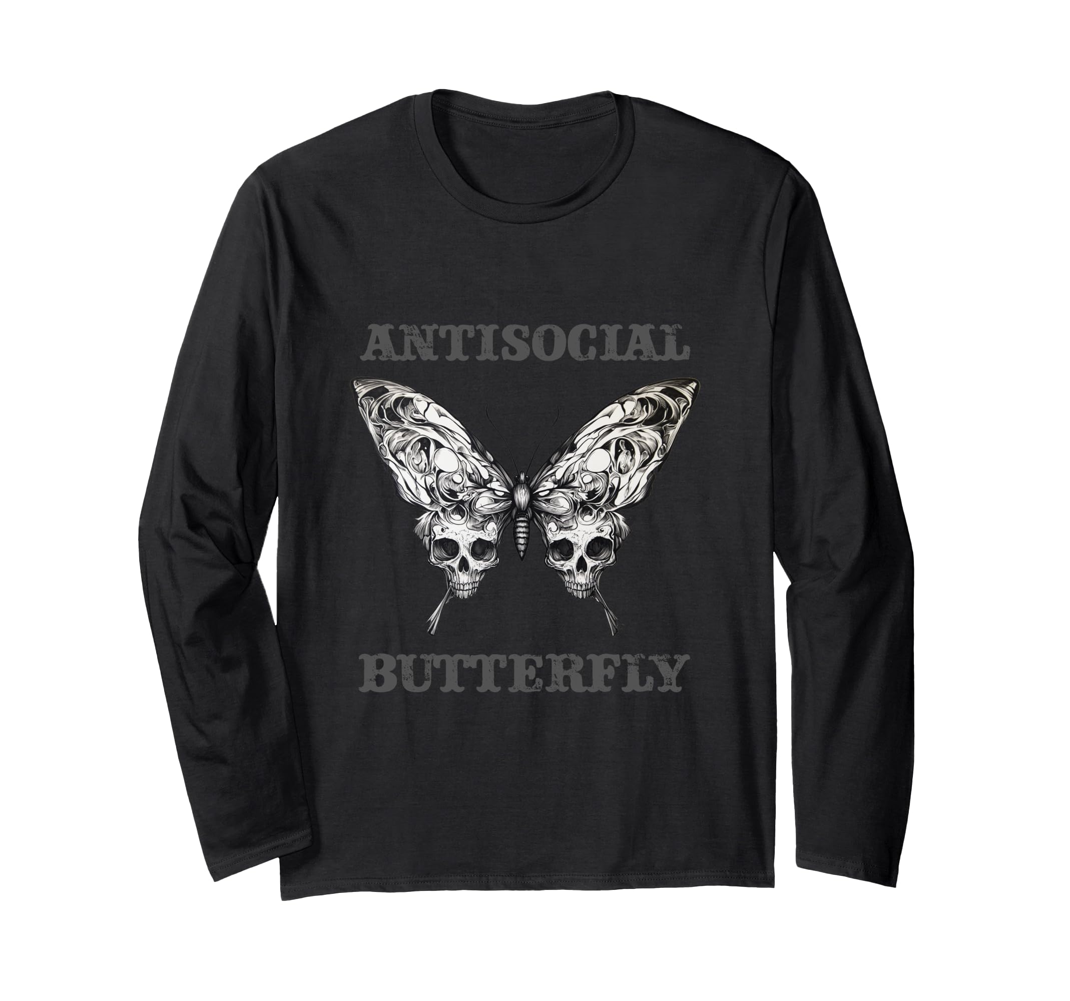Antisocial Butterfly T-Shirt - Novelty Apparel Men Women - T-Shirt, Sweatshirt, Hoodie