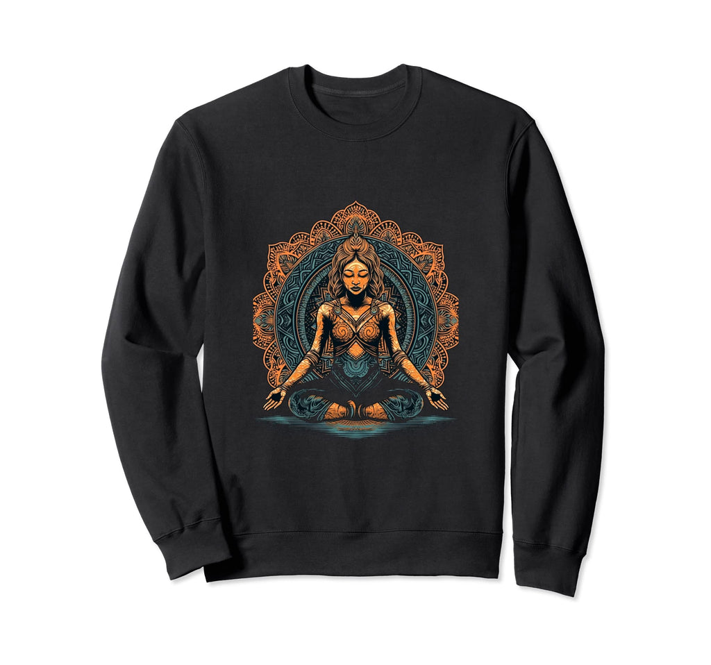 Yoga Meditation Mandala Yogi Sweatshirt - Aesthetic Graphic for Adults - T-Shirt, Sweatshirt, Hoodie
