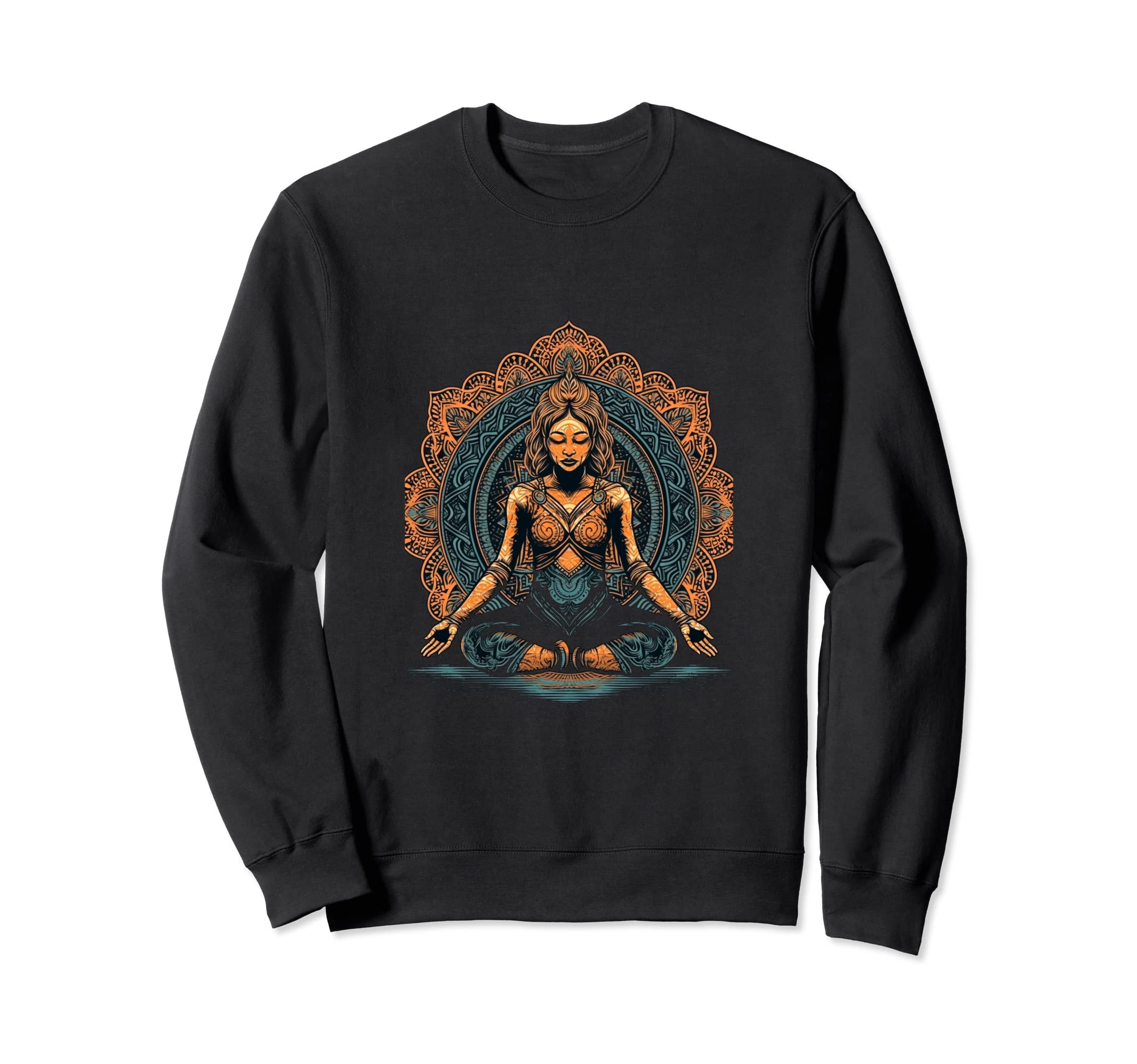 Yoga Meditation Mandala Yogi Sweatshirt - Aesthetic Graphic for Adults - T-Shirt, Sweatshirt, Hoodie