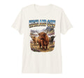 Highland Cow 70S 90S Highland Cow Animal T-Shirt - Streetwear Style Unisex - T-Shirt, Sweatshirt, Hoodie
