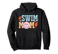 Swim Mom Happy Face Hoodie - Graphic Print Men Women - T-Shirt, Sweatshirt, Hoodie
