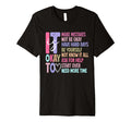Ts Okay Mental Health Hard Days Start T-Shirt - Fun Novelty Design Unisex - T-Shirt, Sweatshirt, Hoodie