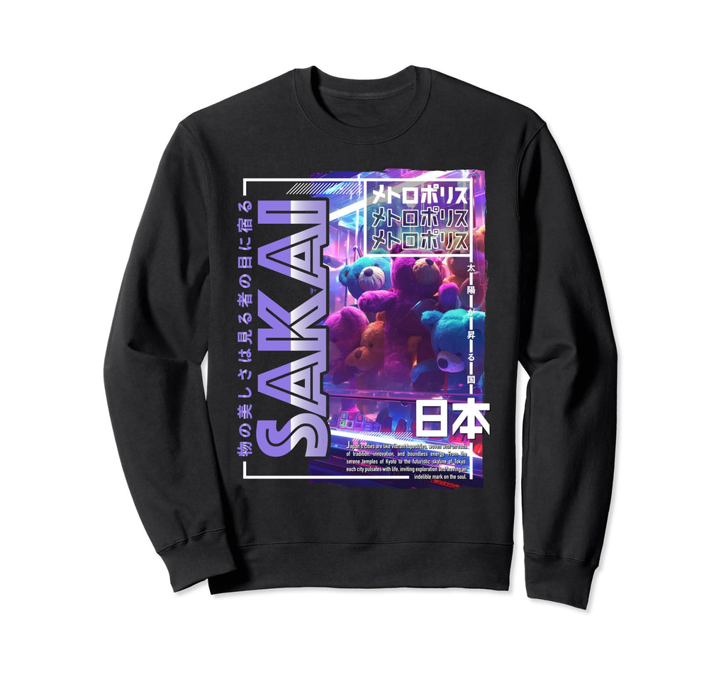 Sakai City 80S Synthwave Soft Toy Japan Sweatshirt - Trendy Graphic Unisex - T-Shirt, Sweatshirt, Hoodie