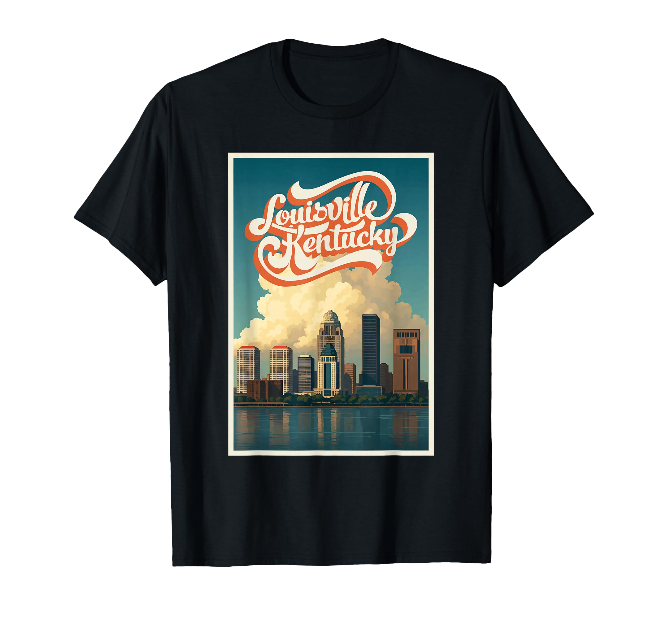Kentucky Louisville City Skyline T-Shirt - Aesthetic Graphic Unisex - T-Shirt, Sweatshirt, Hoodie