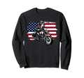 Patriotic Beagle Motorcycle Sweatshirt - Graphic Print Unisex - T-Shirt, Sweatshirt, Hoodie