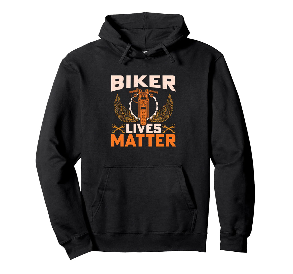 Biker Lives Matter Motorcycle Hoodie - Custom Art Print for Adults - T-Shirt, Sweatshirt, Hoodie
