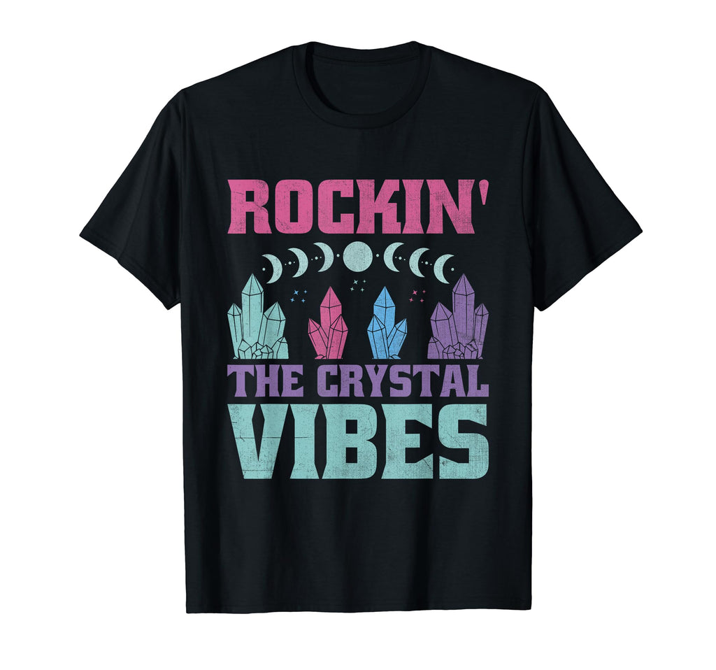 Spiritual Crystal Stones Healing T-Shirt - Minimalist Print Unisex - T-Shirt, Sweatshirt, Hoodie